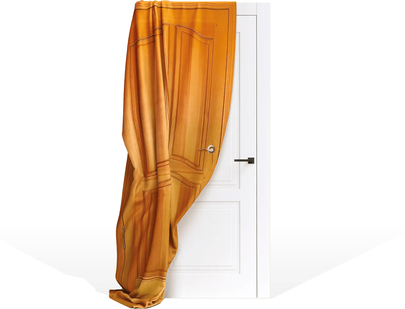 Primo piano di una porta in legno Bertolotto